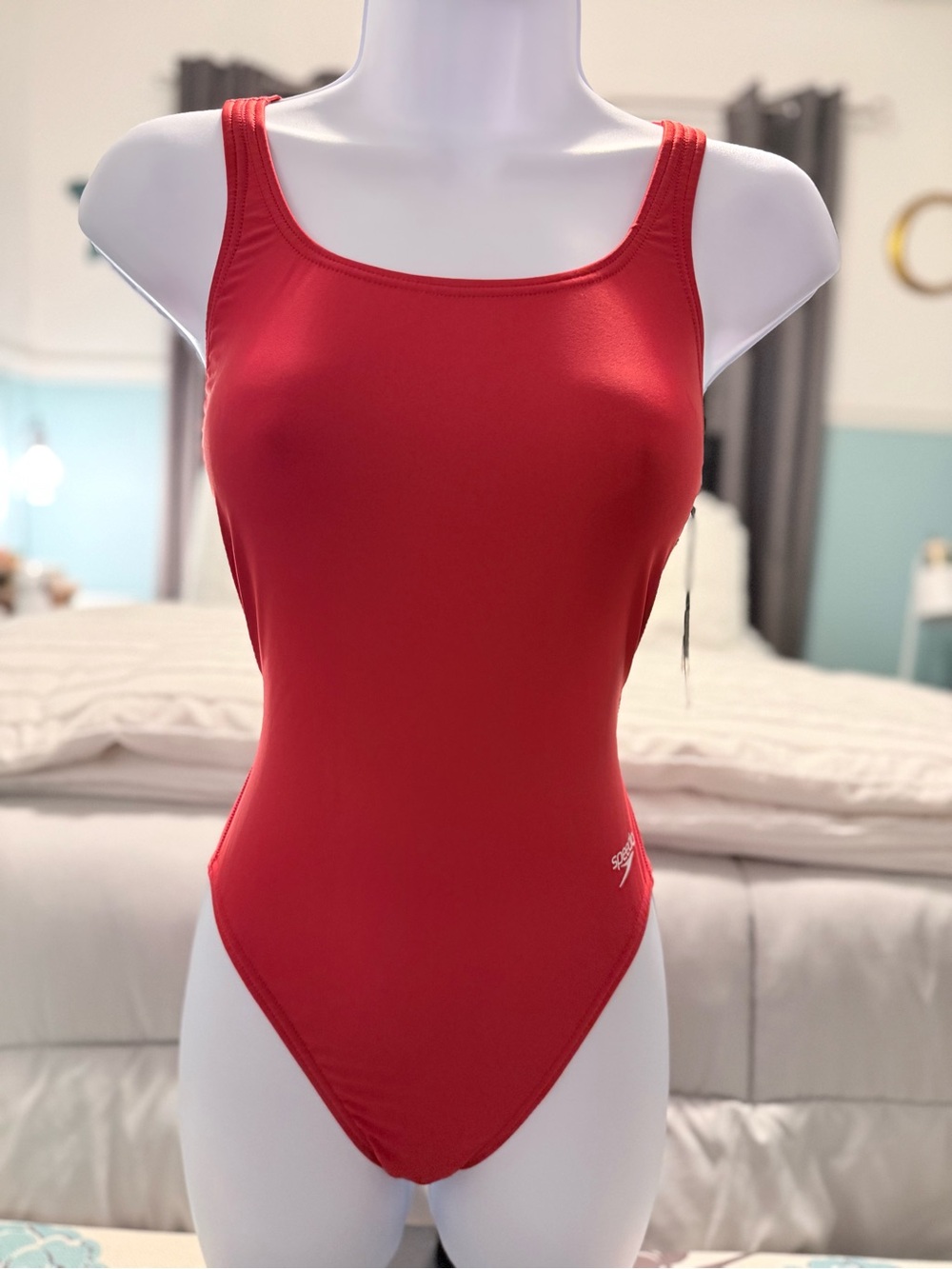 Speedo Team Red One-Piece Swimsuit